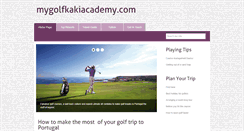 Desktop Screenshot of mygolfkakiacademy.com