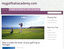 Tablet Screenshot of mygolfkakiacademy.com